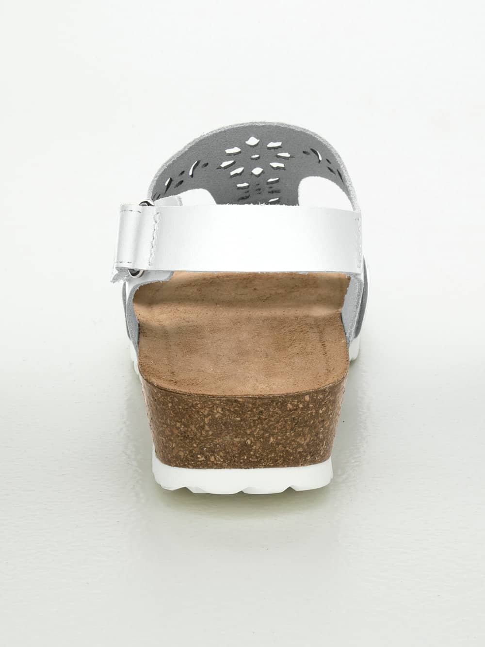 Vamos Bio-Keilsandale mit Lasercut im Blumenmuster - Weib
