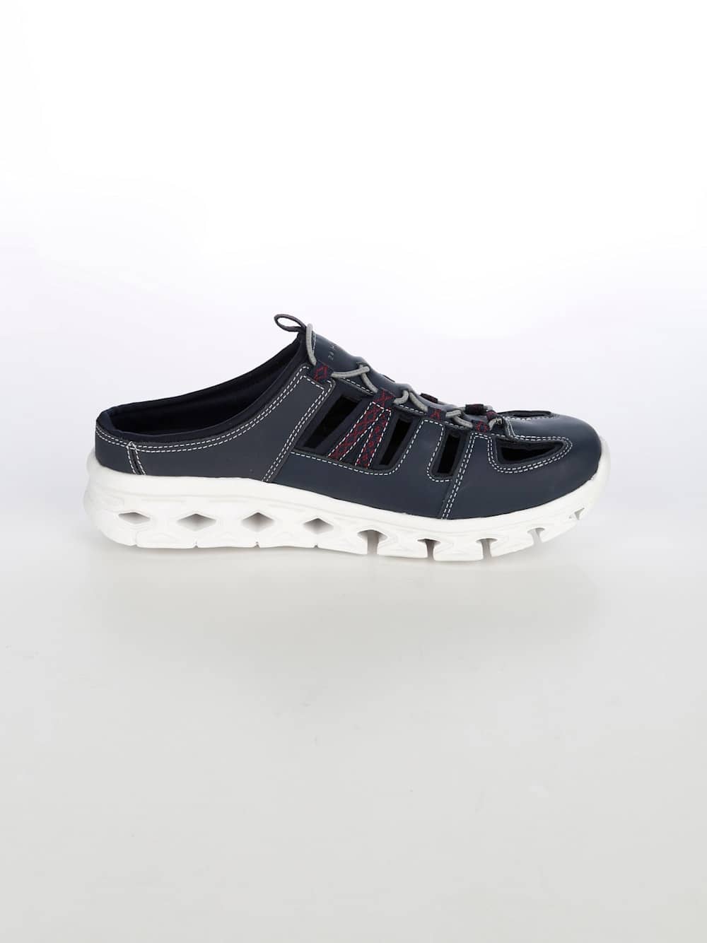 Vamos Sabot mit elastischer Schnurung - Marineblau
