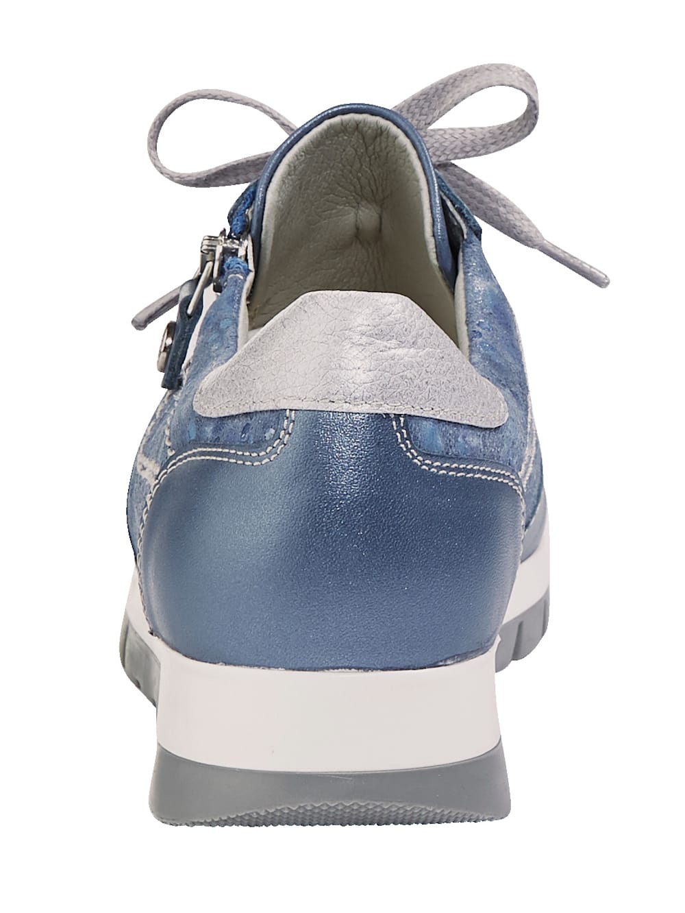 Vamos Schnurschuh mit seitlichem Reibverschluss - Blau