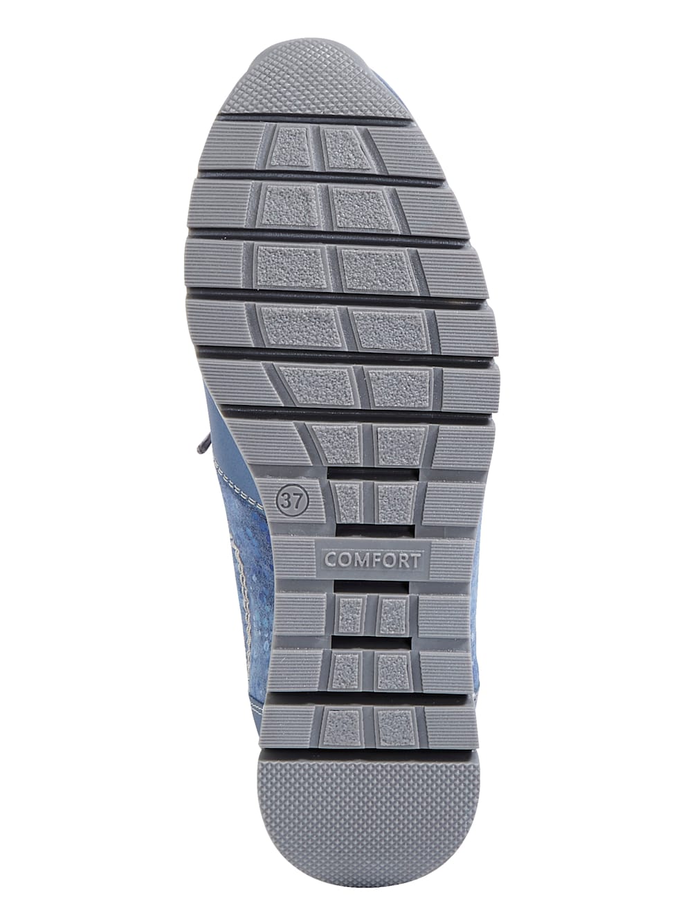 Vamos Schnurschuh mit seitlichem Reibverschluss - Blau