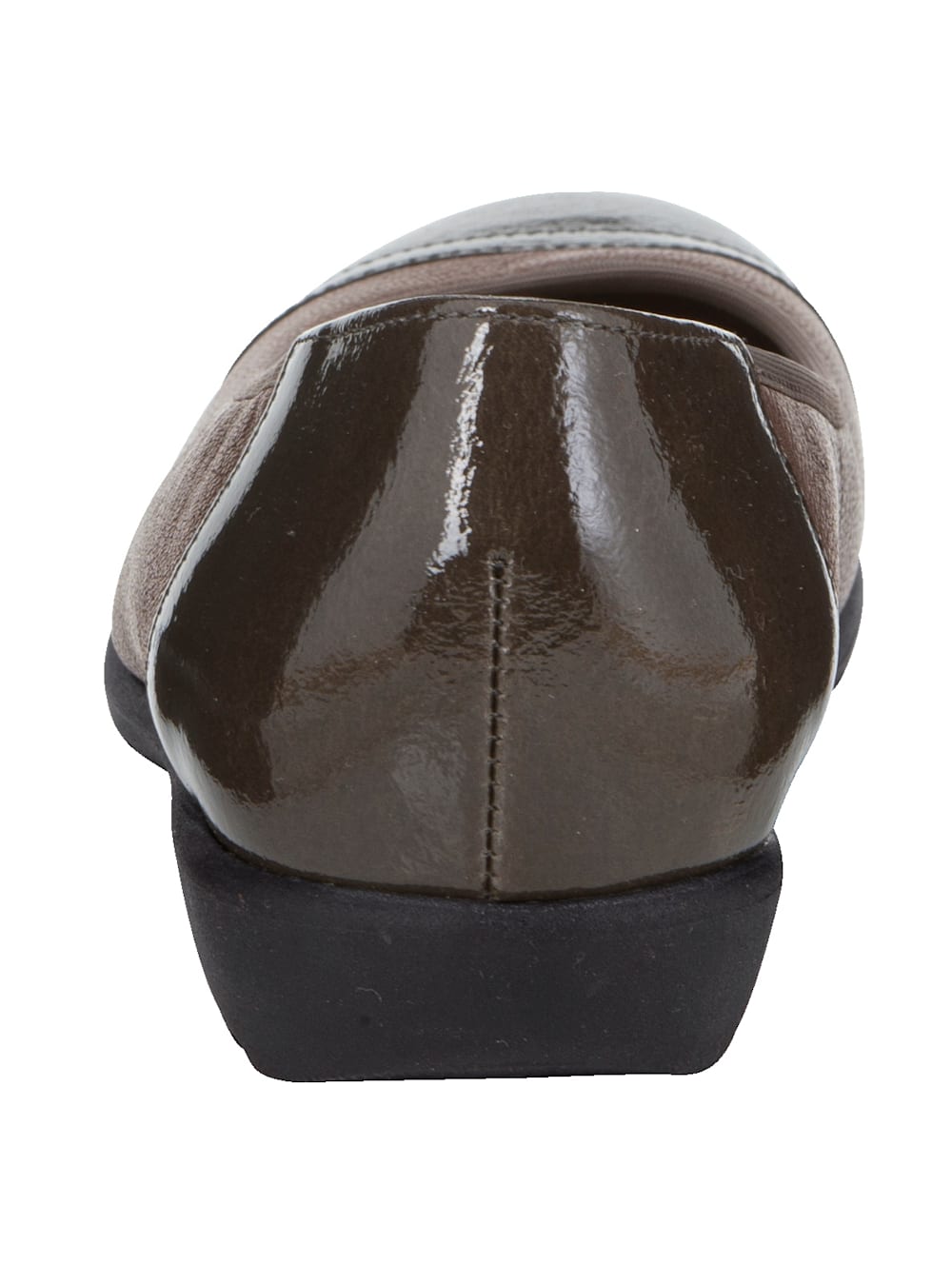 Vamos Ballerina in tollem Leder-Mix - Taupe