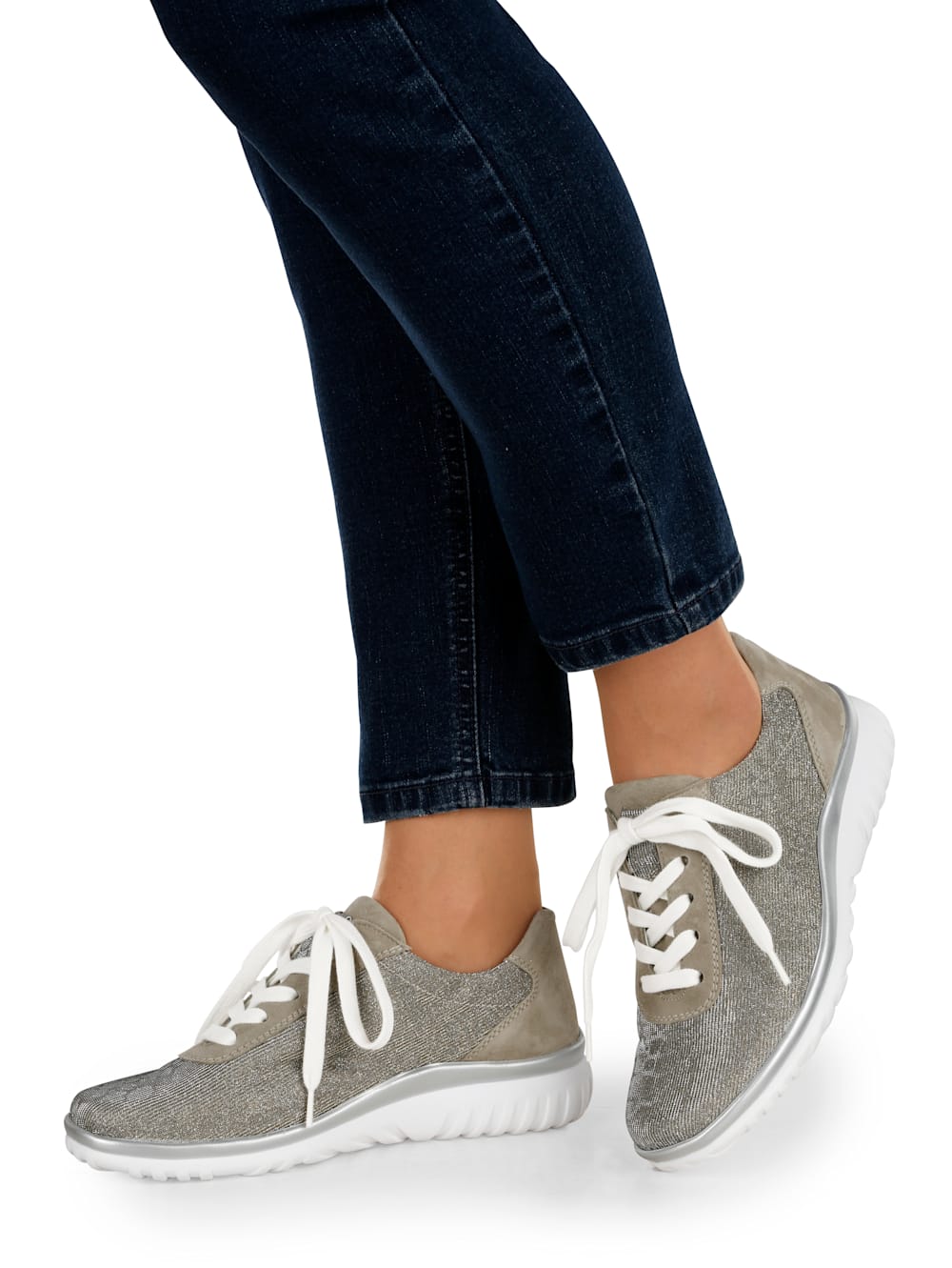 Vamos Schnurschuh - Taupe