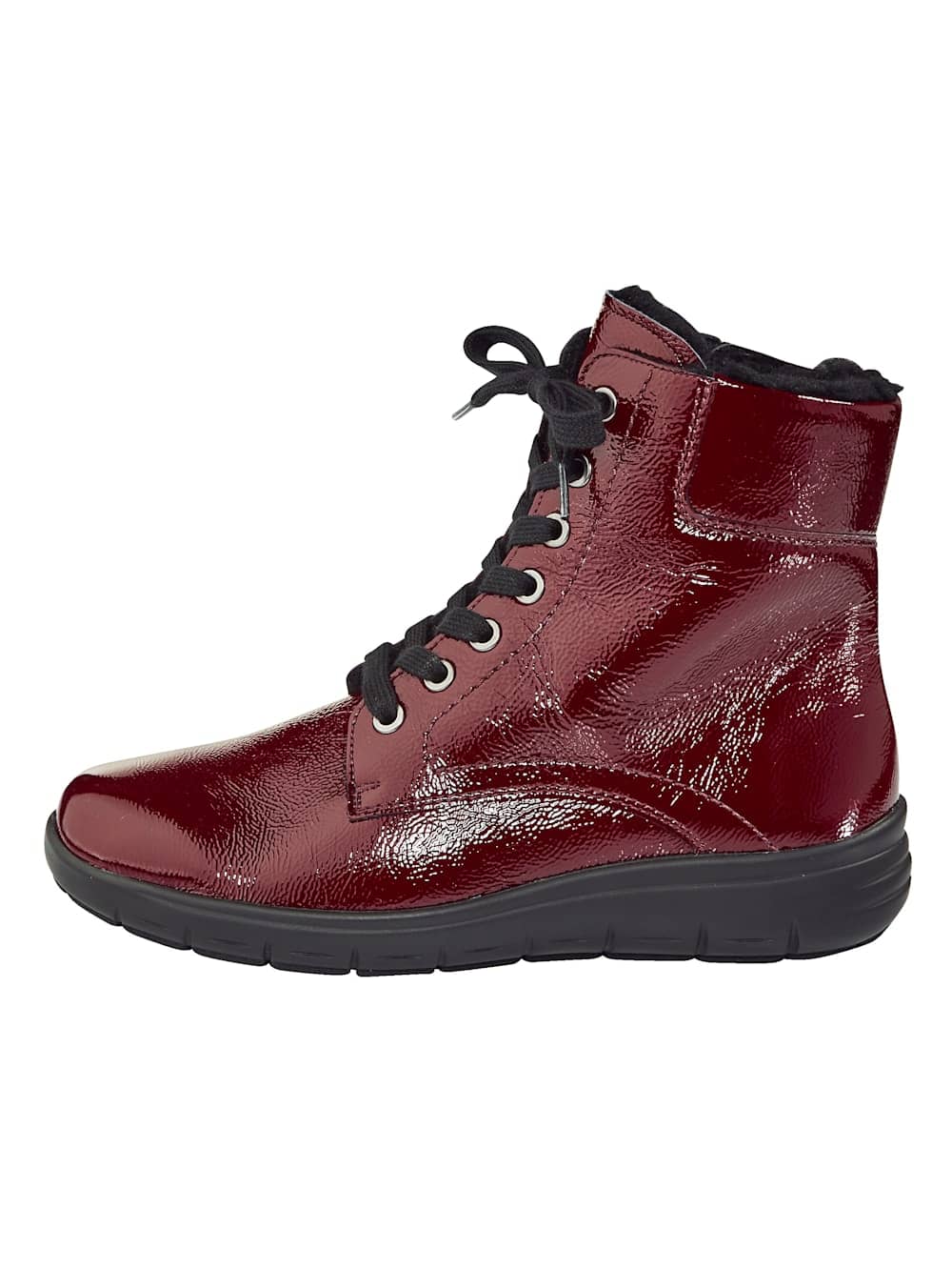 Vamos Schnurstiefelette mit Shock-Absorber - Bordeaux