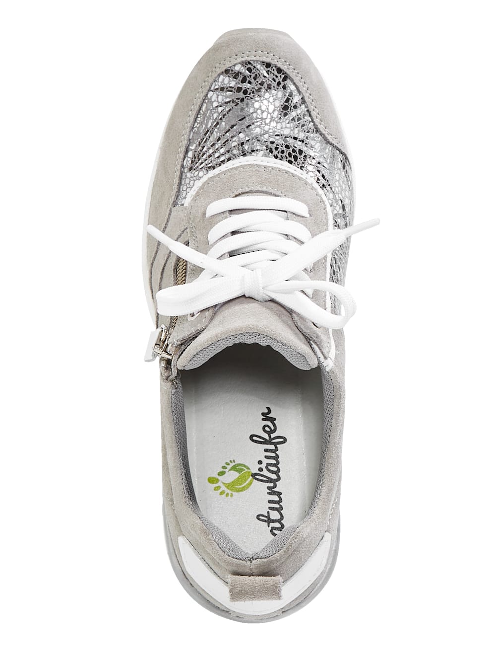 Vamos Schnurschuh mit seitlichem Reibverschluss - Creme-Weib