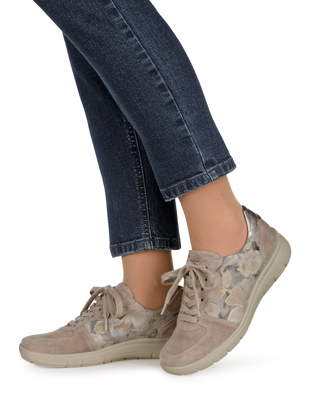 Vamos Schnurschuh - Taupe