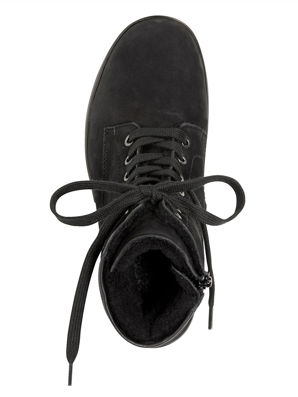 Vamos Schnurstiefelette mit Shock-Absorber - Schwarz