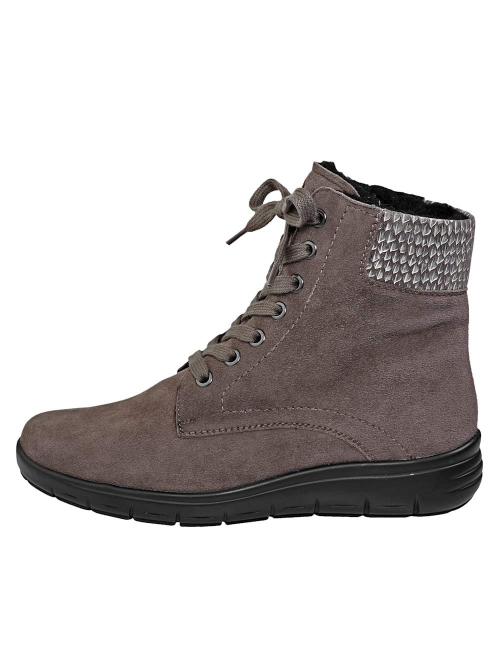 Vamos Schnurstiefelette mit Shock-Absorber - Taupe