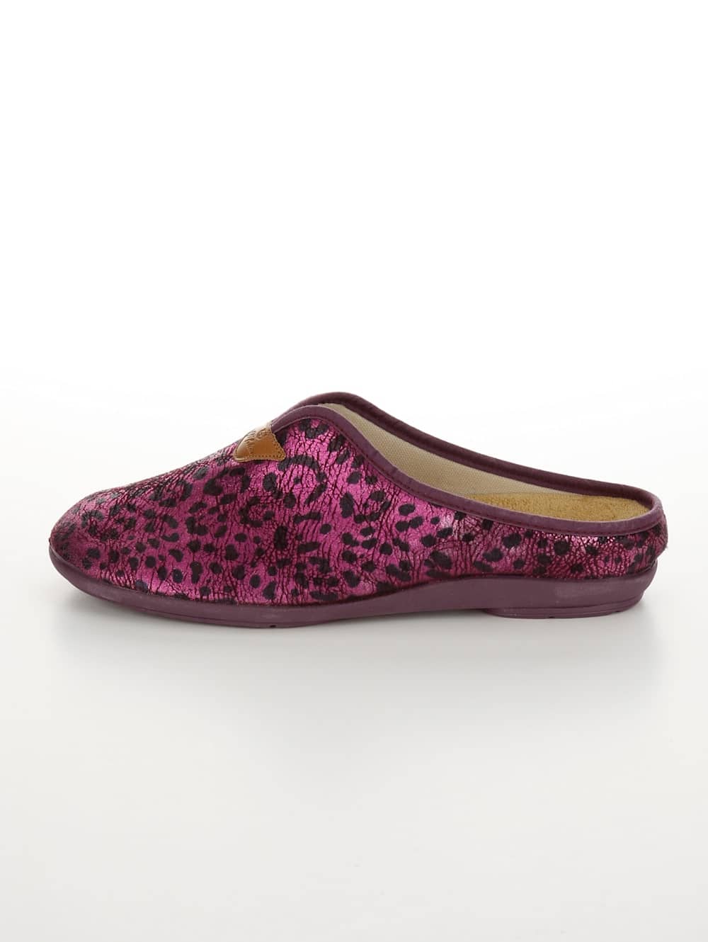 Vamos Pantolette aus dehnbarem Textilmaterial - Fuchsia