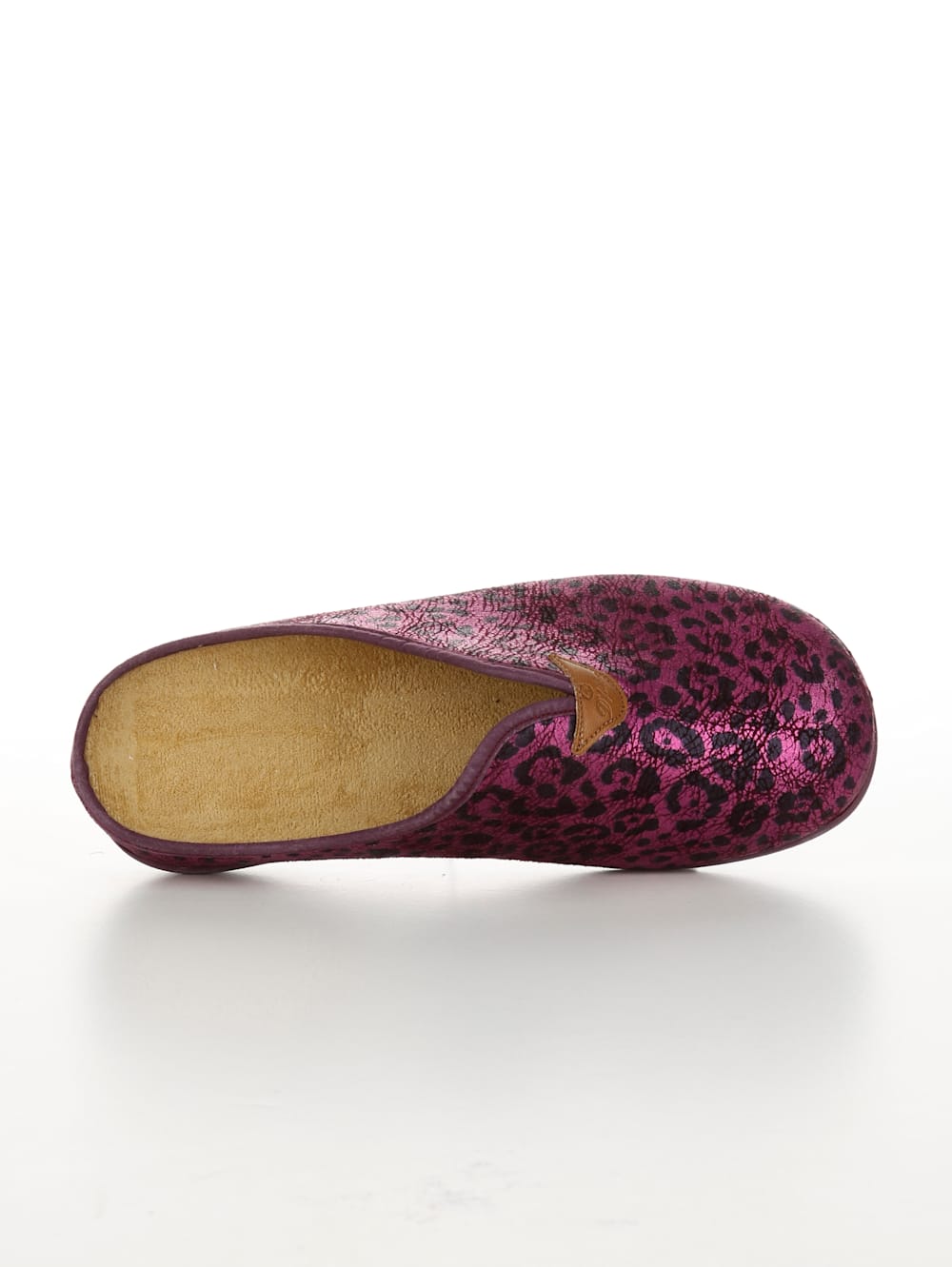 Vamos Pantolette aus dehnbarem Textilmaterial - Fuchsia