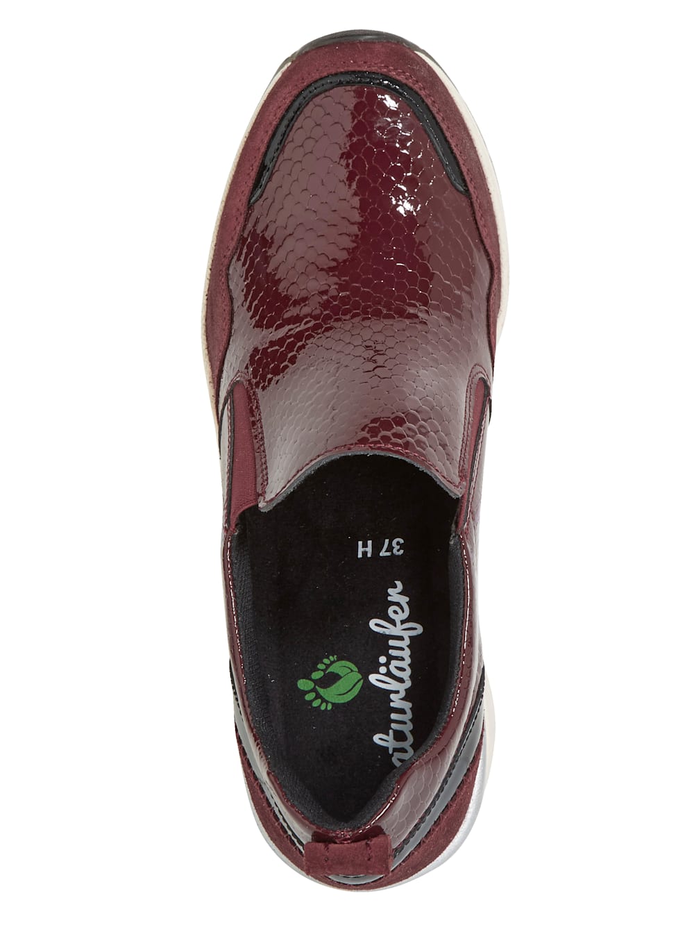 Vamos Slipper mit besonders hohem Keilabsatz - Bordeaux